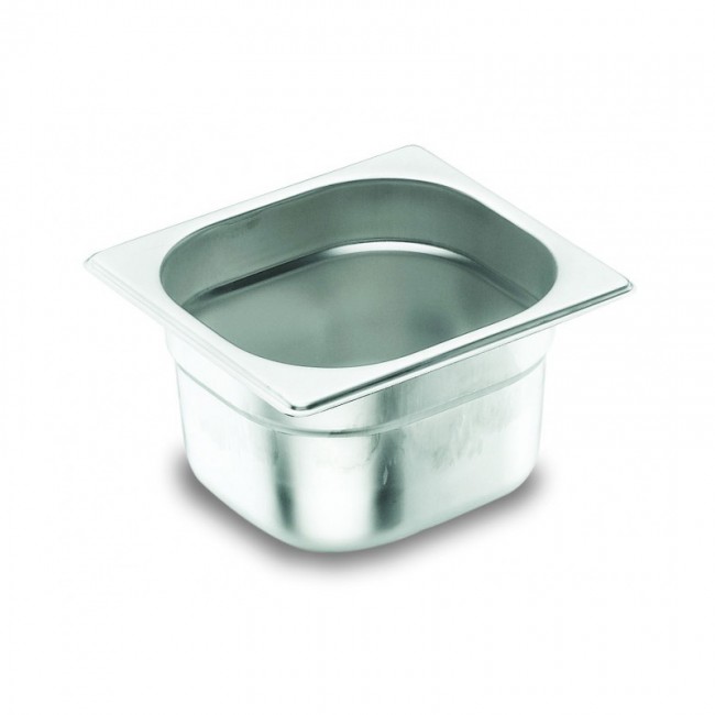 Bac gastronorme GN 1/6 en inox 18/10 17.6x 16.2 x 6.5cm - Gastronome - Lacor