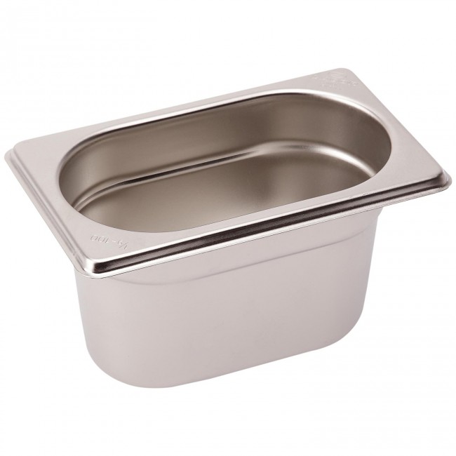 Bac gastronorme GN 1/9 en inox 18/10 17.6x 10.8x 10cm - Gastronome - Lacor
