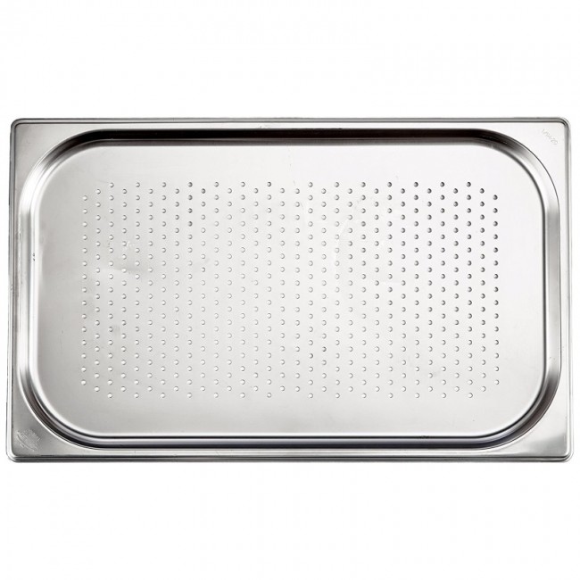 Bac perforé GN 1/1 en inox 53x 32.5 x 2 cm - Gastronome - Lacor