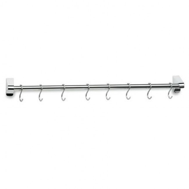 Barre à ustensiles - 8 crochets 60cm en inox - Lacor