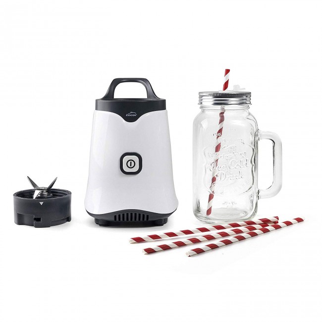 Blender personel électrique - contenant - 4 pailles 350w - Mix & Go - Lacor