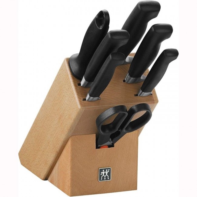 Ménagère 24 pièces noire en inox - Range couverts en bois - Laguiole - Jean Dubost