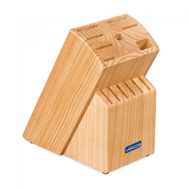Bloc universel en hêtre pour couteaux et accessoires - Bloc couteaux - Arcos