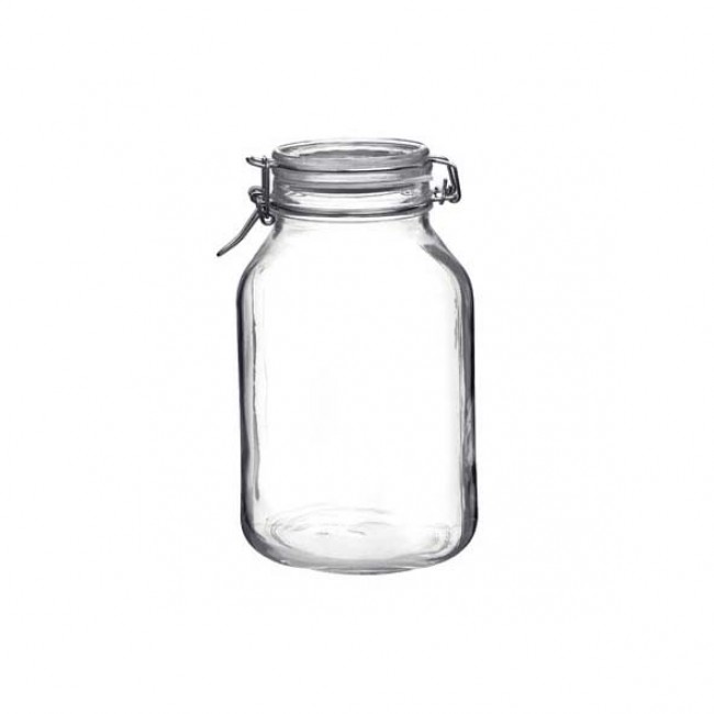 Bocal hermétique carré 3 L en verre pour terrine - Fido - Bormioli Rocco