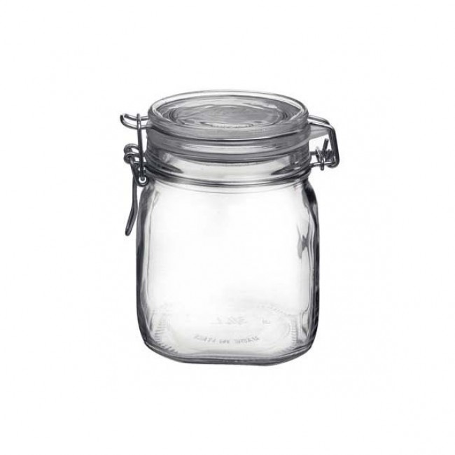 Bocal hermétique carré 75cl en verre pour terrine - Fido - Bormioli Rocco