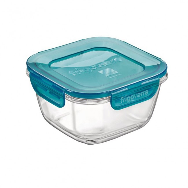 Bocal hermétique 12.5cl en verre pour terrine couvercle bleu - Fido - Bormioli Rocco