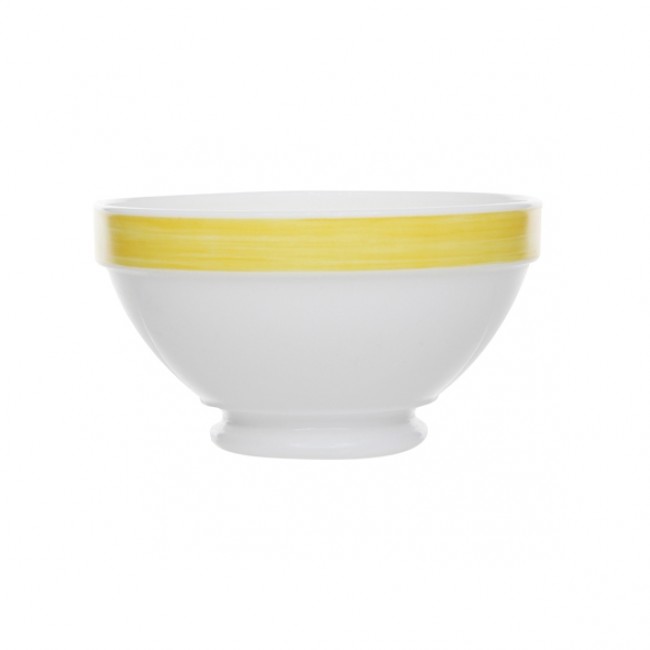 Bol empilable blanc/jaune 51cl - Lot de 6
