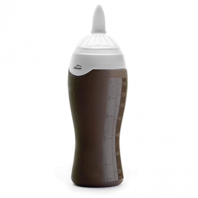 Bouteille à décorer 14 cl marron en silicone - A l'unité - Lacor