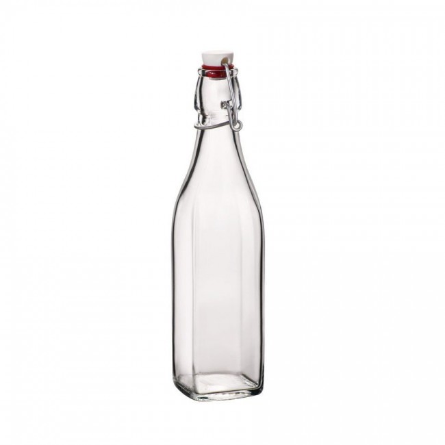 Bouteille en verre 1L avec bouchon mécanique - swing - le parfait