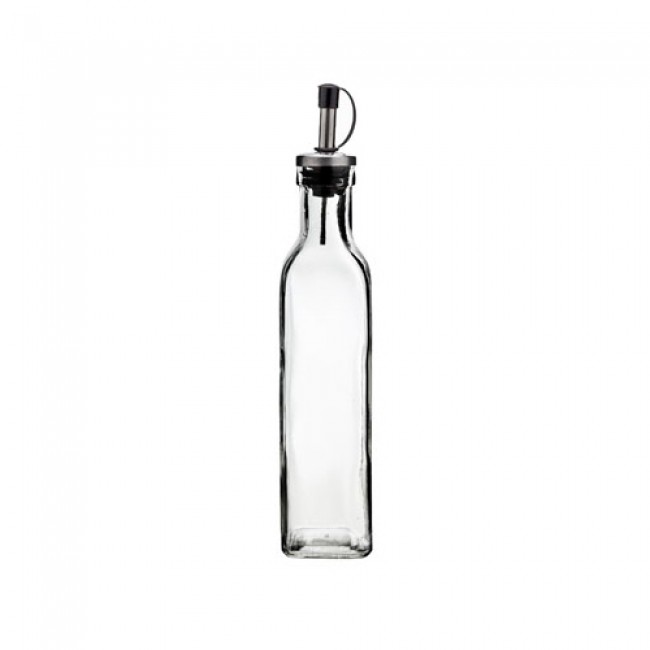Bouteille huile en verre carrée 30cl - cosy & trendy