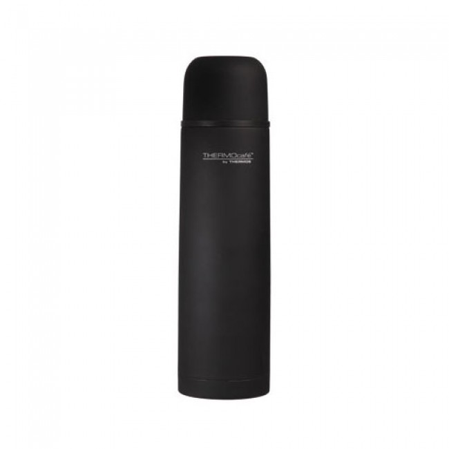 Bouteille isotherme inox 1L caoutchouc noir - Everyday - Thermos