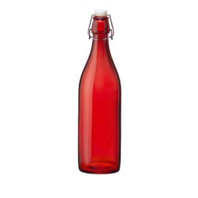 Bouteille en verre 1L avec bouchon mécanique - swing - le parfait