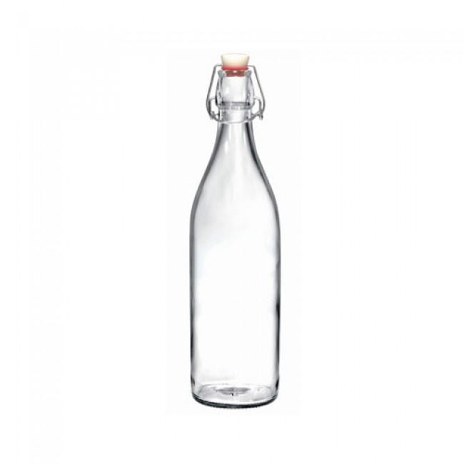 Bouteille en verre 1L avec bouchon mécanique - swing - le parfait