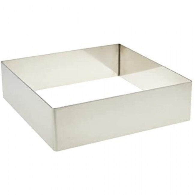 Cadre à pâtisserie carré en inox 6 x 6 x 4cm - Lacor