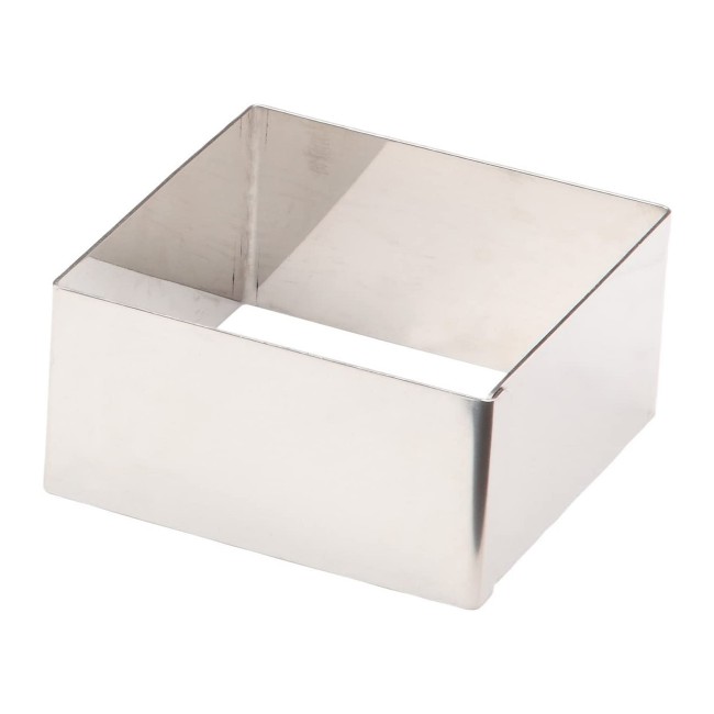 Cadre à pâtisserie carré en inox 8 x 8 x 4cm - Lacor