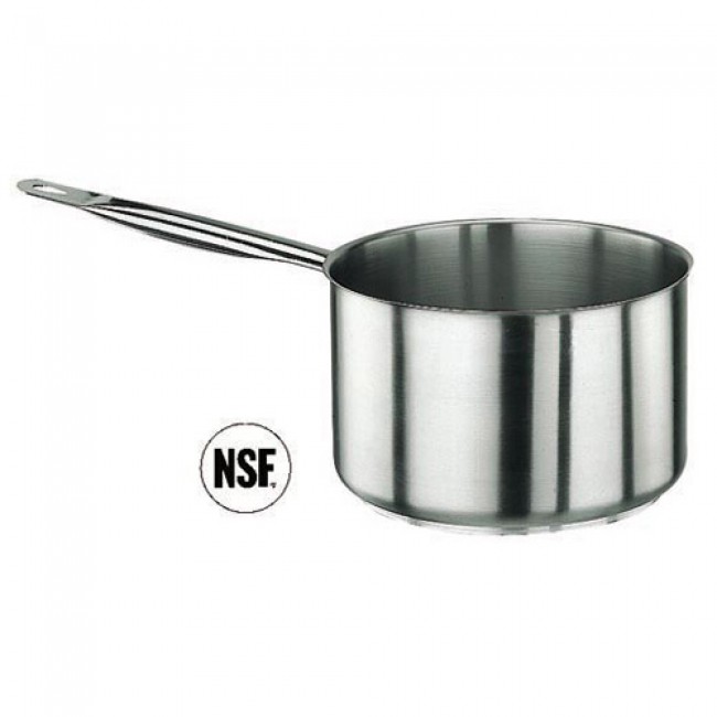 Cette casserole haute 14cm de la série 1000 Paderno est fabriquée en inox 18/10 satiné (intérieur et extérieur) et sera idéale pour réaliser toutes sortes de préparations culinaires.  Cette casserole haute 14cm est par ailleurs dôtée de rebords anti-goutt