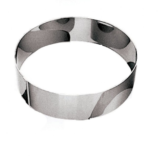 Cercle à vacherin en inox 18/10 - hauteur 6 cm - diamètre 20 cm - Cercle à vacherin - Gobel
