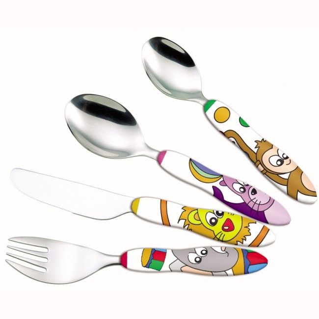 Ménagère 24 pièces noire en inox - Range couverts en bois - Laguiole - Jean Dubost