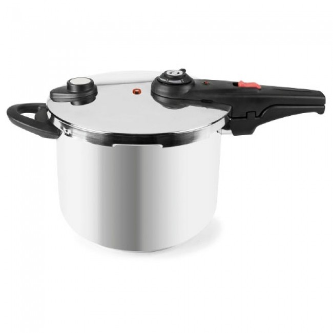 Cocotte à pression 6 L avec couvercle inox 18/10 - Ø 22 cm - Master - Lacor