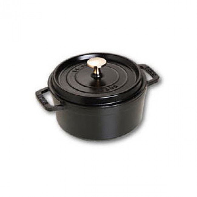 Cocotte en fonte ronde 18 cm noir mat - Fondamentales - Staub