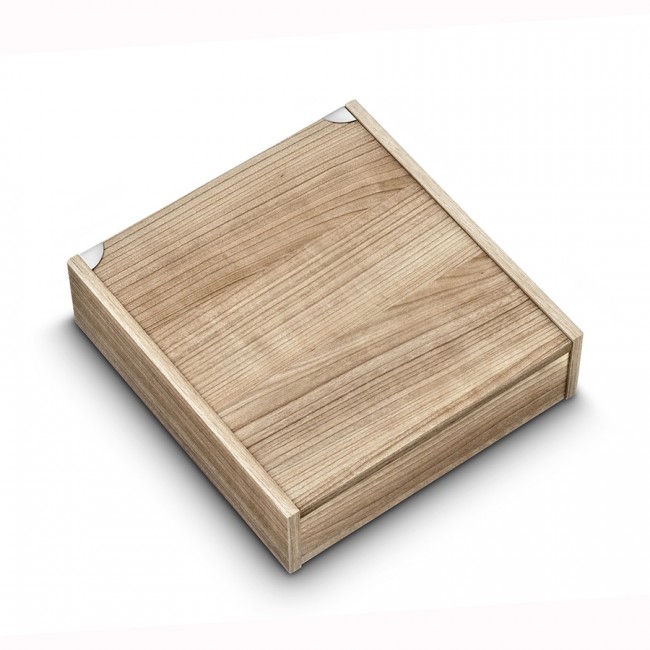 Ménagère 24 pièces noire en inox - Range couverts en bois - Laguiole - Jean Dubost