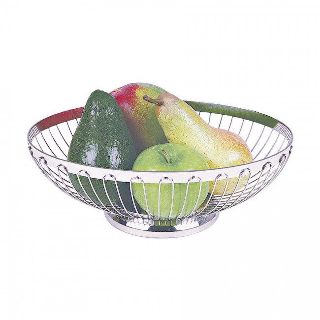 Corbeille à fruit ovale 20 cm - Inox 18/8 - Paderno