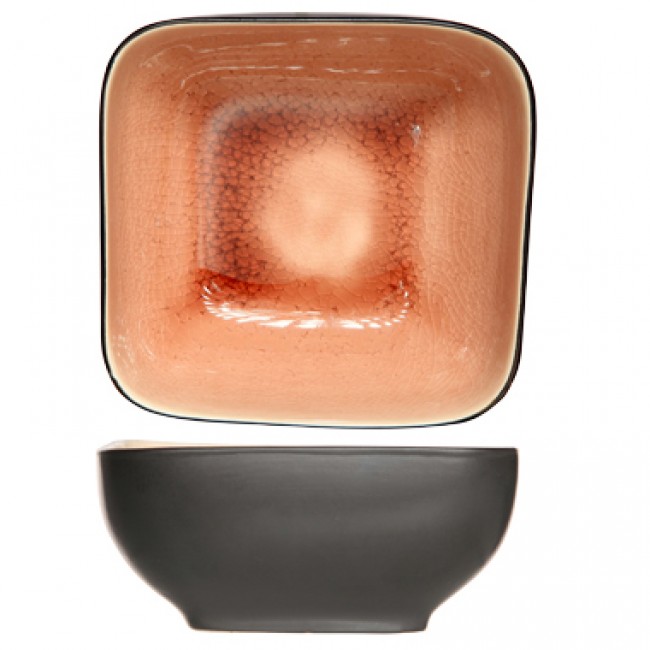 Coupelle noire et rose 11x11cm - Laguna Old Rose - Cosy & Trendy