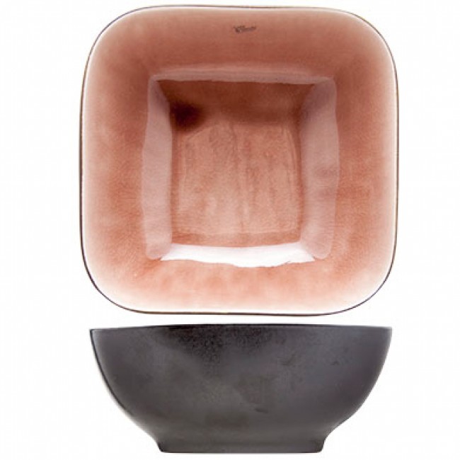 Coupelle noire et rose 17x17cm - Laguna Old Rose - Cosy & Trendy