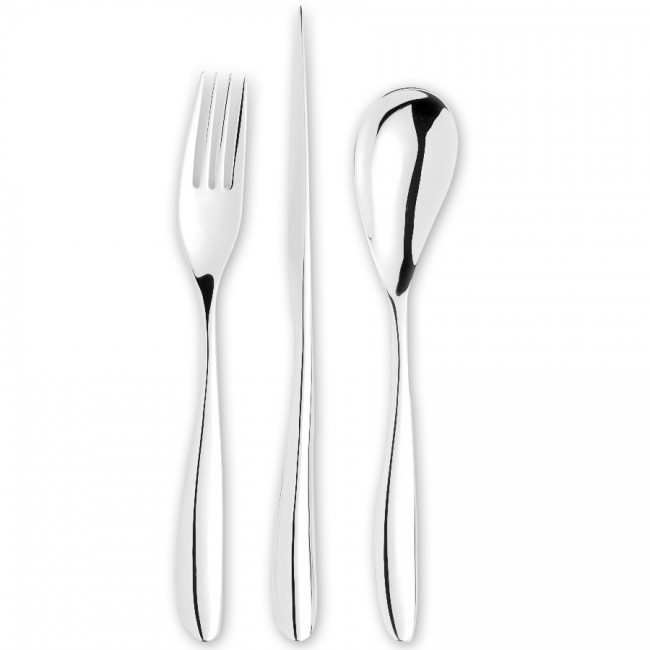 Couteau à poisson en inox 18/10 forgé 5,5mm  - Lot de 6 - Pétale - Eternum
