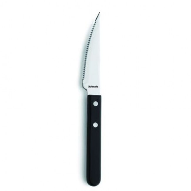 Couteau à steak en inox manche plastique - Lot de 6 - Jumbo - Amefa