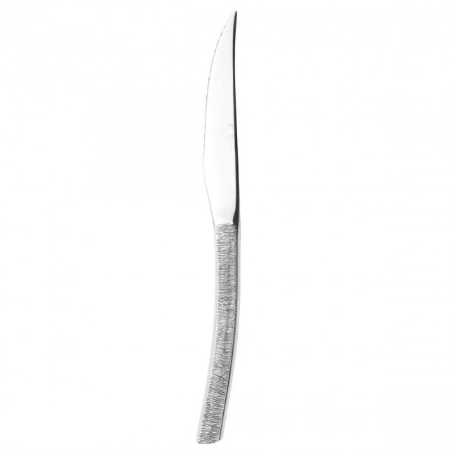 Couteau à steak lame scie en inox 18/10 de 3,5mm - Lot de 6 - Astrée Ciselé - Guy Degrenne