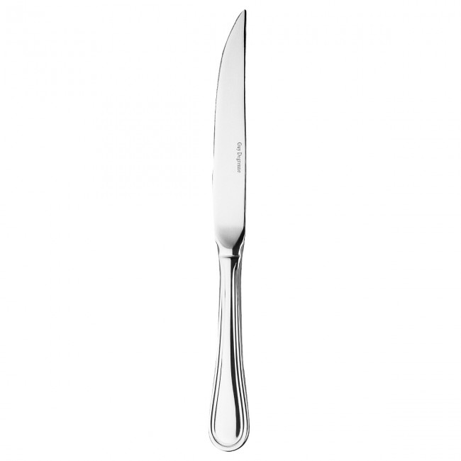 Couteau à steak, manche droit, lame scie en inox 18/10 de 3mm finition miroir - Lot de 6 - Confidence - Guy Degrenne