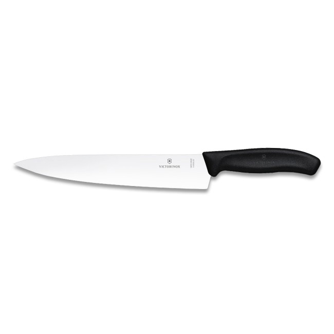 couteau a trancher lame 22cm poignee synthetique noir - swissclassic - victorinox