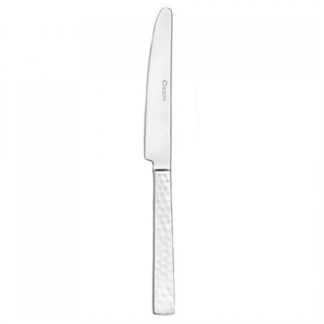 Couteau de table en inox 18/10 3mm - Ato martelé - Couzon