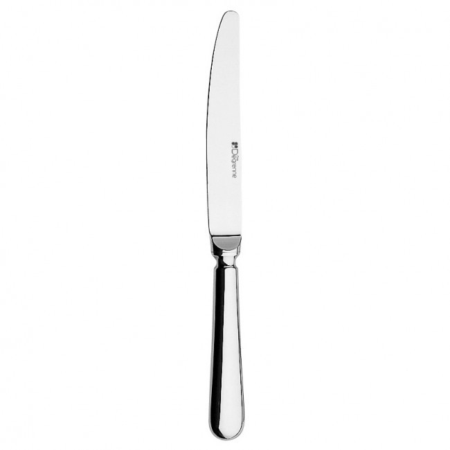 Couteau à dessert, manche orfèvre, lame unie en inox 18/10 de 3,5mm finition miroir - Lot de 6 - Guy Degrenne - Blois FH