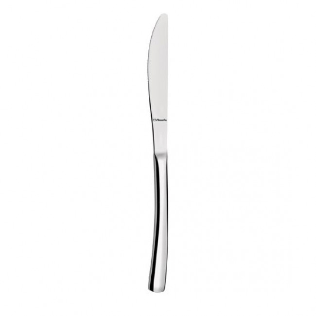 Couteau de table monobloc en inox 18/0 de 3mm finition miroir – Havane - Amefa