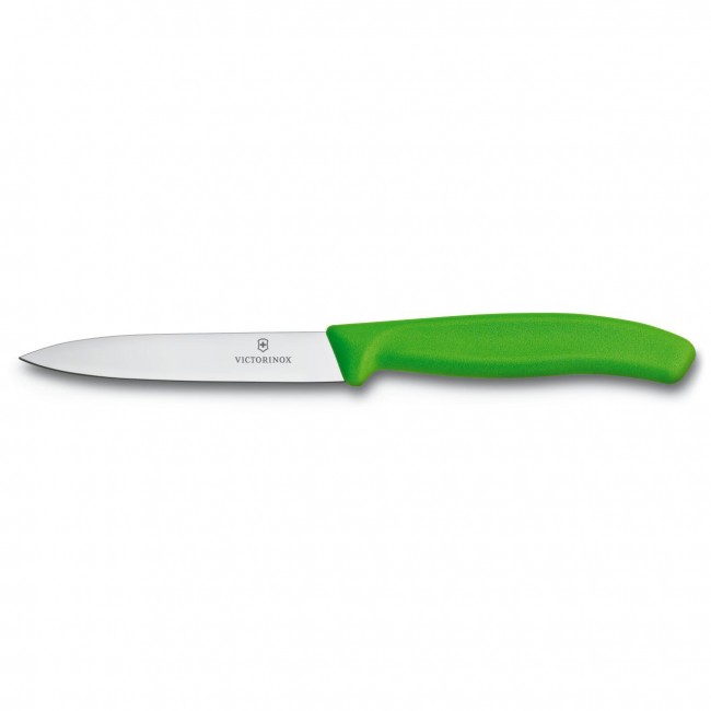 couteau d'office SwissClassic pour les taches de precision - lame 10cm poignee synthetique vert - swissclassic - victorinox