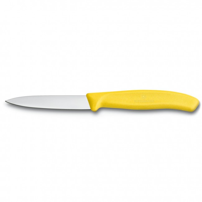 couteau d'office SwissClassic pour les taches de precision - lame 8cm poignee synthetique jaune - swissclassic - victorinox