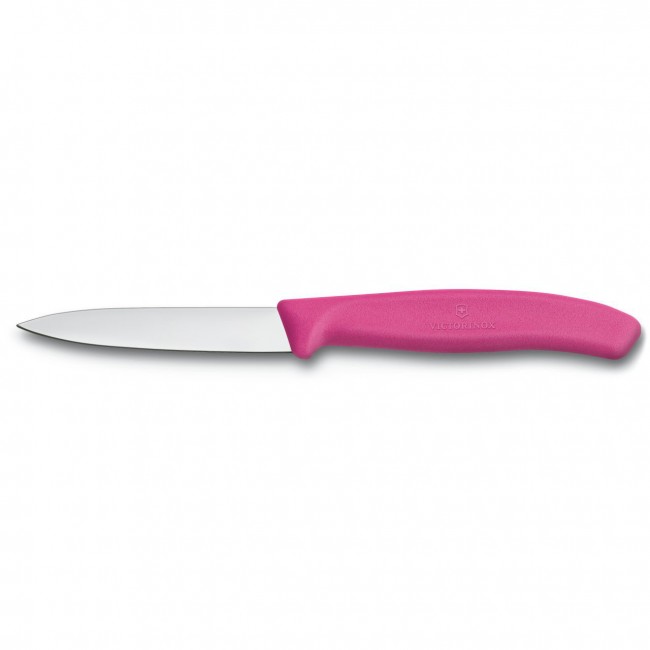 couteau d'office SwissClassic pour les taches de precision - lame 8cm poignee synthetique rose - swissclassic - victorinox