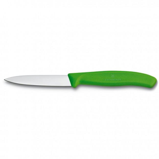 couteau d'office SwissClassic pour les taches de precision - lame 8cm poignee synthetique vert clair - swissclassic - victorinox