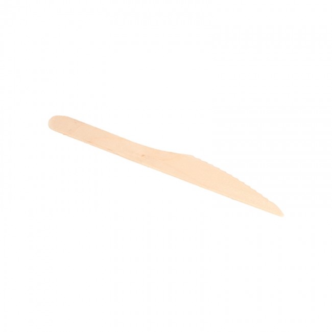 Couteau en bois écologique 16.4cm - Lot de 100
