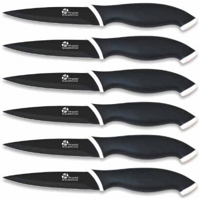 Ménagère 24 pièces noire en inox - Range couverts en bois - Laguiole - Jean Dubost