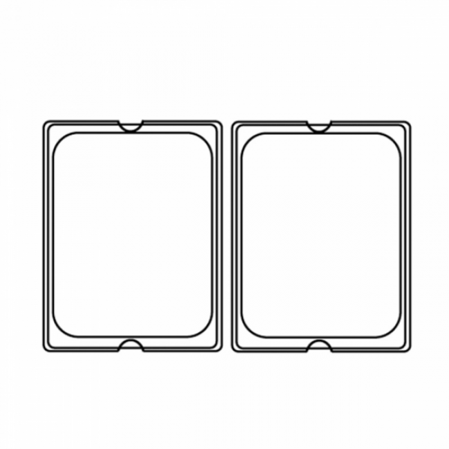 Couvercle GN 1/2 en inox pour référence 181,67/68 32,3X26,5cm - Gastronorme - AZ Boutique