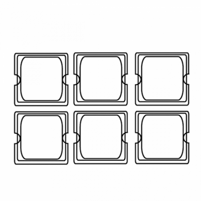 Couvercle GN 1/6 en inox pour référence 181.75 17,6X16cm - Gastronorme - AZ Boutique