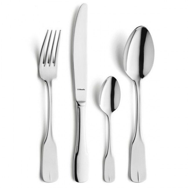 Cuillère à moka 18/0 de 3mm finition miroir- Lot de 6 - Vieux Paris - Amefa