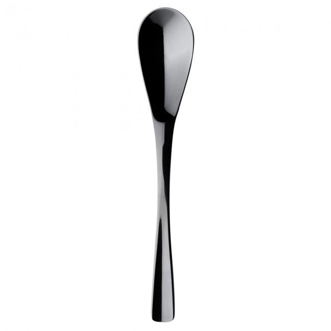 Cuillère à dessert - cuillère gourmande inox noir 18/10 - Lot de 6 - XY Black Miroir - Guy Degrenne