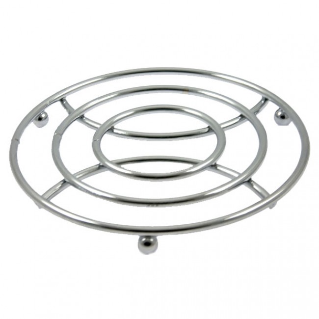Dessous de plat rond diamètre 18cm - Chrome - Cosy & Trendy