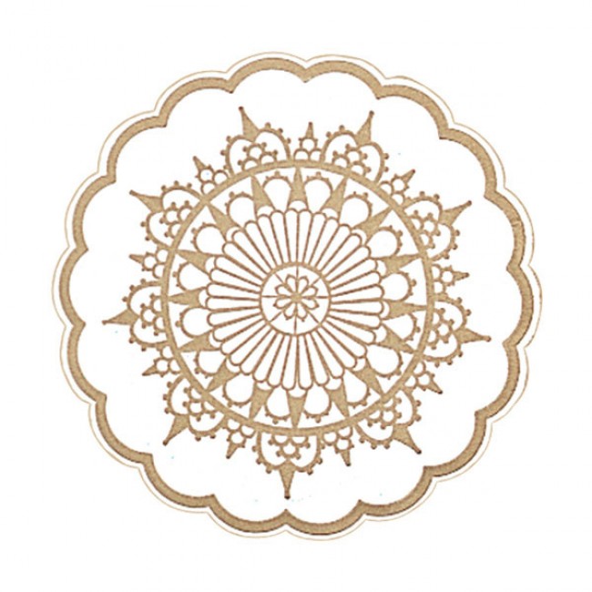 Dessous de verre barroque en papier tissu 9 plis  Ø 9cm - Lot de 250 - Dessous de verre - AZ boutique
