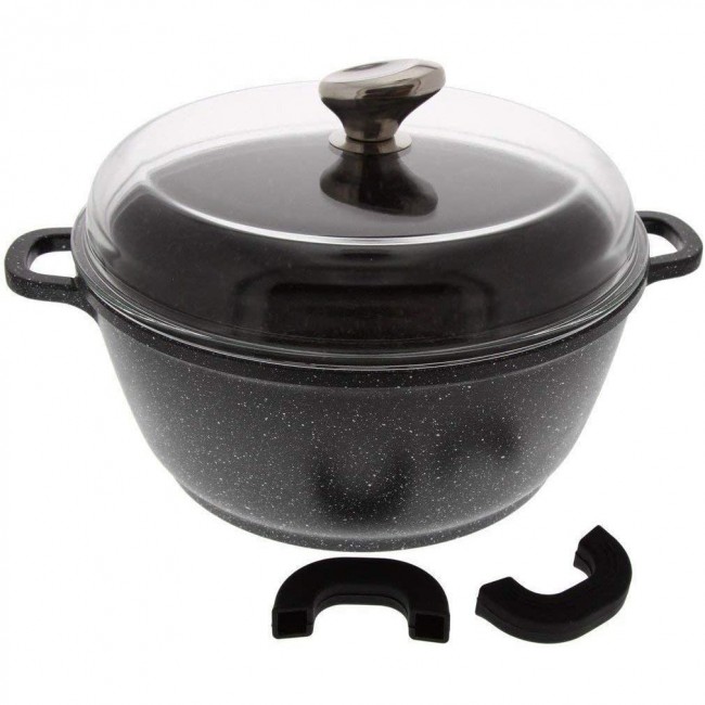 Ménagère 24 pièces noire en inox - Range couverts en bois - Laguiole - Jean Dubost
