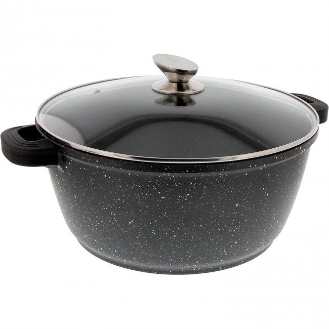 Ménagère 24 pièces noire en inox - Range couverts en bois - Laguiole - Jean Dubost